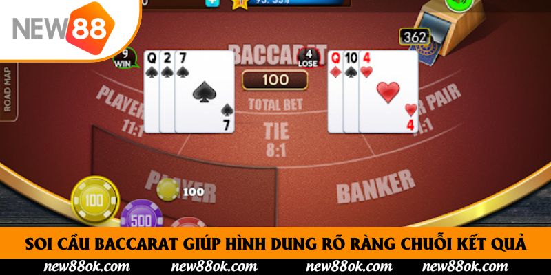 Soi cầu Baccarat giúp hình dung rõ ràng chuỗi kết quả